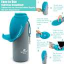 LumoLeaf Insulated Dog Water Bottle 27 oz Stainless Steel - Keep Water Cool or Warm, Portable Pet Water Bowl for Travel, Wide Mouth for Easy Ice Filling & Cleaning