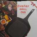 11 Inch Nonstick Grill Pan, Square Large Grilling Skillet Steak Pan for Stove Tops, Granite Coating Grill Skillet with Pour Spouts, PTFE & PFOA Free, Durable Grilling Pan for Indoor & Outdoor