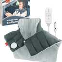 Car Electric Blanket for Neck and Shoulder, Comfytemp Heated Car Blanket with 3 Heat Setting, 2H Auto-Off, Heated Neck Shoulder Wrap for Pain Relief,12V/24V Heated Throw Blanket for Car, Camping
