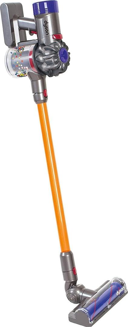 Casdon Dyson Cordless Vacuum Interactive & Officially Licensed Toy Dyson Vacuum for Children Aged 3+ Realistic Role-Play Fun, Purple and Orange