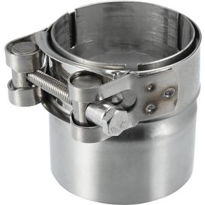 Motoforti 51-56mm 2.0"-2.2" Motorcycle Universal Stainless Steel Exhaust Pipe Adapter Connector Reducer Muffler