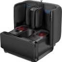 COMFIER 2 in 1 Foot Massager Machine,Shiatsu Foot and Calf Massager with Heat,Kneading,Vibration,Compression Massagers for Feet,Ankle,Leg,Tired Muscles & Plantar Fasciitis,FSA HSA Eligible (Black)