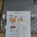 11"x11"x8" Assembly Required Lampshade for Floor Lamp, Table Lamp, Bedside Lamp, Fabric Drum Lampshade Classic Modern Style, Spider Fitter, Linen - Gray