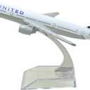 TANG DYNASTY(TM) 1:400 16cm B777 United Airlines Metal Airplane Model Plane Toy Plane Model