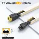 Delamu 157in Cord Covers for Wires on Wall, Cord Hider for 1 Cord, Paintable Cable Hider, Cable Management Wire Covers for Cords, L15.7 W0.55 H0.4in, Beige