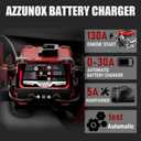 12V 24V Car Battery Charger & Engine Starter, 0-30A Automatic Battery Maintainer, 130 Cranking Amps, Jump Starter & Smart Trickle Charger, for Standard, AGM, Gel & Deep-Cycle Batteries