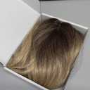 Hair Topper Big Base 360 3D Hair Toppers for Women with Thinning Hair 20 Inches Long Wave Clip in Hair Pieces with French Bangs Synthetic Fiber 7x7 Inches for Daily Party Used