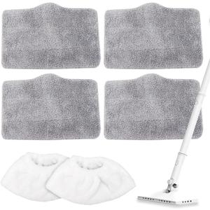 Microfiber Steam Mop Pads Compatible with ACHTFACH & ScrubWiz Steam Mop, Washable & Reusable Microfiber Steam Mop Cloth for All Types of Surfaces