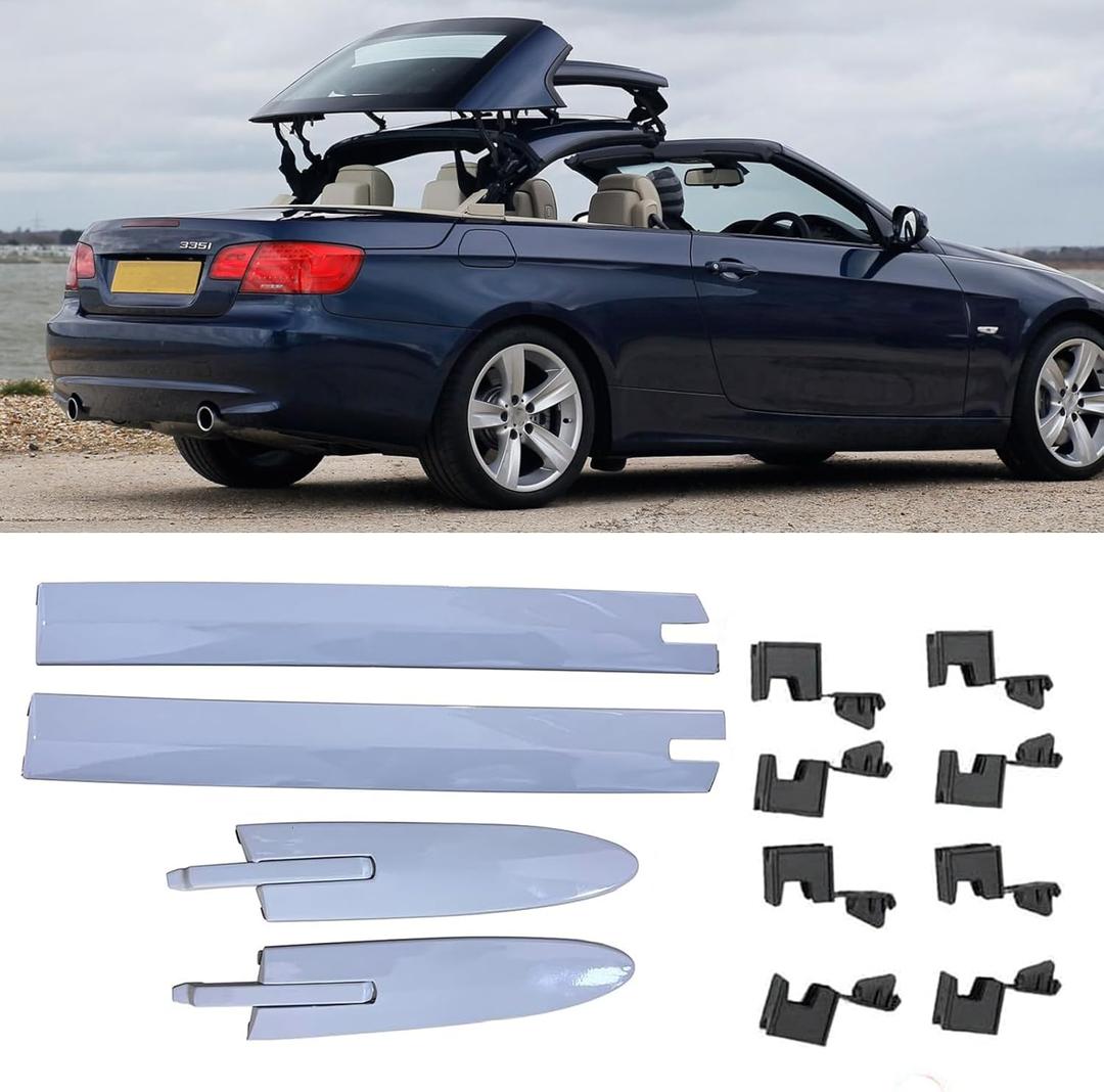 Convertible Roof Top Hinge Cover Convertible Roof Molding Top Hinge Cover Left Right 2007-2019 for BMW M3 M4 328i 335i 428i 430i 435i 440i Replacement Number# 54377184038,54377184048,54377184037