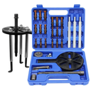 21 in1 Bearing Puller Kit, Bearing Removal Tool, Bearing Separator Set, Bearing Disassembly Gear Puller w/ 3-jaw Hooks and 6 Sizes Red Steel Inner Hole Extractor