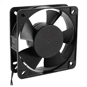 12V x 12cm Cooling Fan by 220V Direct Power Supply Metal Material Black