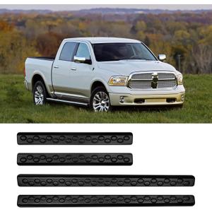 BIBLOZ ABS Material Door Sill Protector Compatible with Dodge RAM 1500 Classic 2019-2024 and RAM 1500(Crew Cab 5.6 ft) 2009-2018 Accessories Door Sill Guards Trim(not for RAM 1500 2019-2024)