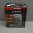 Pelonis 1500W Electric Fan-Forced 3-Speed Space Heater, White, Indoor Use