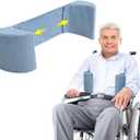 Lateral Support for Wheelchair Lateral Wedge Cushions for Back Support Wheelchair Accessories for Seniors, Stroke Patients Chair Assist Foam Positioning Wedge Better Posture Stabilizer for Upper Back