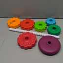 JUXUE Spinning Toy, Rainbow Stacking Toys for Toddlers 1-3, Ring Stacker Baby Toys 6 to 12 Months, 1 One Year Old Girl Boy Christmas Birthday Gifts, Montessori Autism Sensory Toy