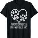 Fun Cute Adoption Animal Rescue Dog T-Shirt (Small, Black)