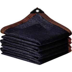 90% Black Shade Cloth for Patio, 3x3 FT Mesh Tarp Sun Shade Cloth with Grommets, Sun Protection Sail for Garden Greenhouse Pergola Plants Chicken Coop Patio Outdoor Neting Cover (3x3FT)