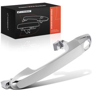 A-Premium Front Left Driver Side Exterior Door Handle Compatible with Kia Forte 2010 2011 2012 2013, with Keyless Entry, Chrome, Replace# 82651-1M020, 82652-1M240