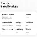 Quiet Automatic Pet Water Fountain, 1.8L Large Capacity Cat and Dog Flowing Water Dispenser, Low Noise Design, Ideal for Indoor Pets, Keeps Water Clean, for Cats Dogs