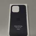 Apple iPhone 15 Pro Max Silicone Case with MagSafe: Lightweight Phone Case, Wireless Charging Compatible, Smooth Matte Finish; Black