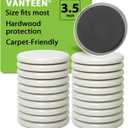 Furniture Sliders for Carpet 20 Pieces 3.5 Inch Heavy Duty Movers Pads Plastic EVA Gliders Easy Move Sofa Bed Table Without Lifting (Beige, 3.5")