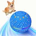 Interactive Dog Toys: Self Rolling & Bouncing Ball to Keep Them Busy, 3 Modes, Type-C Fast Charging, Durable E-TPU & IP54 Waterproof - Best for Small/Medium Breeds & Puppies (Blue, Medium)