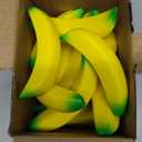 Kasyat 17 Pcs Banana Stress Toys Banana Stretchy Toys PU Relief Stress Balls Tiny Party Supplies for Relief Party Favors(3.94 Inches)
