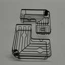MOFOROCO Pack of 3 Corner Shower Caddy Organizer Shelf, Organization with Soap Holder, Adhesive Shower Shelves Rustproof for Bathroom Shower Storage Basket Shower Accessories(Matte Black) (JLJ001)