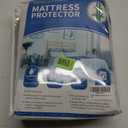 HYLEORY California King Size Waterproof Mattress Protector - White Cooling Bamboo-Viscose Mattress Pad Cover, Breathable Soft 3D Air Fabric, Noiseless Washable Fitted Sheet with Deep Pocket Up to 21"