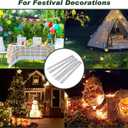 FEED GARDEN 6 Inch 50 Pack Hot-dip Galvanized Landscape Staples Plant Cover Spikes 11 Gauge Tent Stakes Garden Stakes Landscaping Fabric SOD Pins Yard Pins for Decoration Weed Barrier Fabric