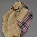 Kuoser Waterproof Dog Coat, Reversible Dog Jacket for Medium Dogs, Adjustable Durable Doggie Winter Coat Warm Puppy Cold Weather Apparel from Small to Large Breed, Pink M (Medium (Pack of 1))