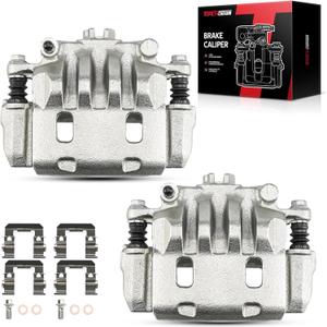 Torchbeam Front Brake Calipers Set for Subaru Impreza 2002-2016, Subaru Legacy 2003-2004, Saab 9-2X 2005-2006, Front Left and Front Right Calipers with Bracket Replace # 19B2682+19B2683