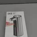 EKO Aroma Touchless Automatic Soap Dispenser for Kitchen and Bathroom, Liquid Hand Soap Dispenser, Water-Resistant and Rechargeable, 9 fl oz (Stainless)