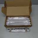 10 Pack 5 Inch Cabinet Pulls knurled Matte Black and Champagne Bronze Kitchen Cabinet Handles Aluminum and Zinc Alloy Drawer Pulls Solid Cabinet Hardware (5'' Hole Center(128mm))