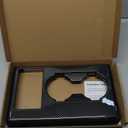 Voodonala for Ford F250 F350 F450 F550 XL XLT Center Console Water Cup Holder Panel Cover Compatible with Ford F250/F350/F450/F550 2017-2022(Carbon Fiber Black,ABS,1Pc)