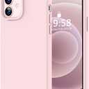 LOVE 3000 Designed for iPhone 12 Case/iPhone 12 Pro Case, Premium Silicone with [Soft Anti-Scratch Microfiber Lining] Shockproof Protective Phone Case for Men Women Girls 6.1", Chalk Pink