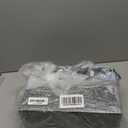 Paper Plate Dispenser with Drawer, Paper Plate Holder for Kitchen Counter, Wood Rustic Silverware Utensil Caddy, Cutlery Flatware Organizer for Cup Spoon Fork Plates Napkins, Black Kitchen Accessories