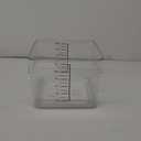 Rubbermaid Commercial Products, Space Saving Square Food Storage Container, 12 Quart, Clear, for Kitchen/Sous Vide/Meal Prep