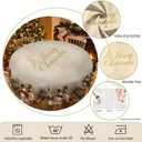 60 Inch Round Christmas Tablecloth, Snowman Holiday Table Cover
