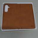 DuckSky Compatible with Samsung Galaxy S25 Genuine Leather Wallet caseRFID Blocking4 Credit Card HolderReal Leather Flip Folio Book Phone case Cover Women Men for Samsung S25 case Light Brown