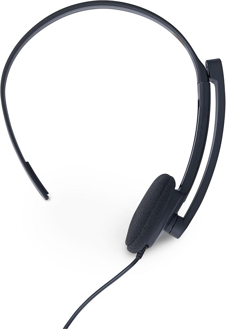 Verbatim Mono 3.5mm Headset with Microphone and in-Line Remote,Black