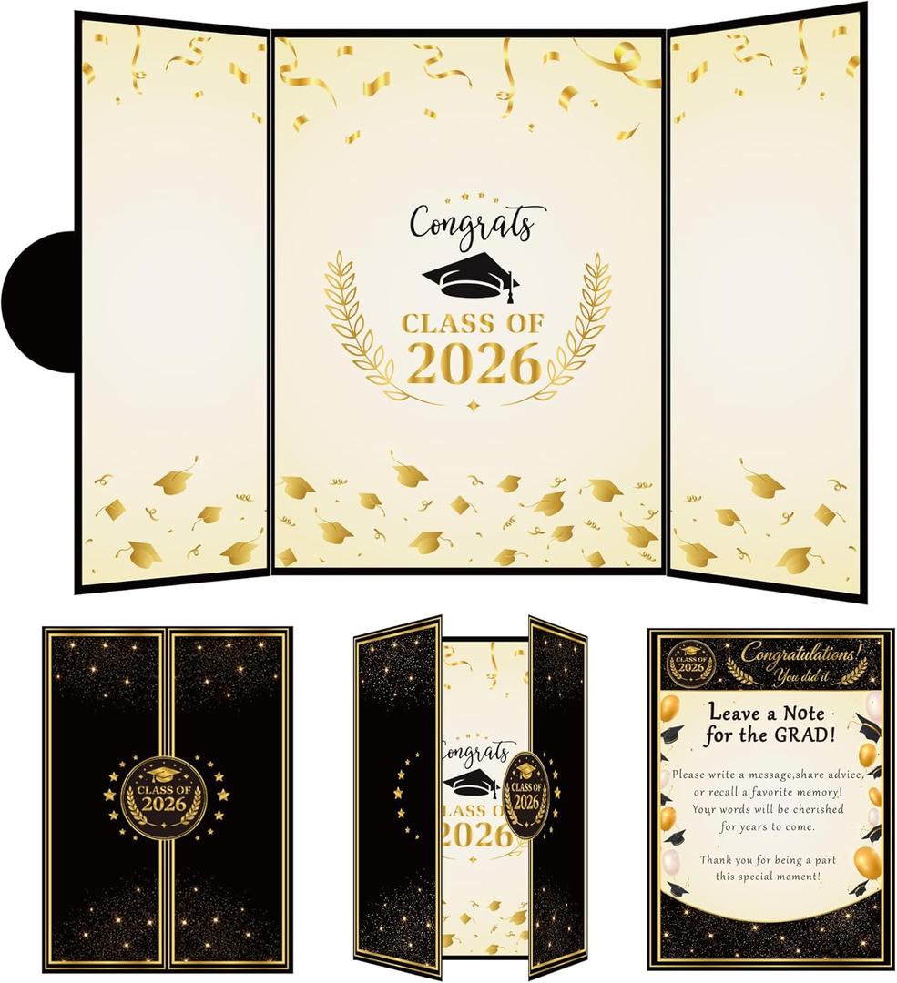 OHOME Graduation Decorations 2026 - Graduation Guest Book for Class of 2026, Signature Board Sign for High School & College Graduation Party Decor
