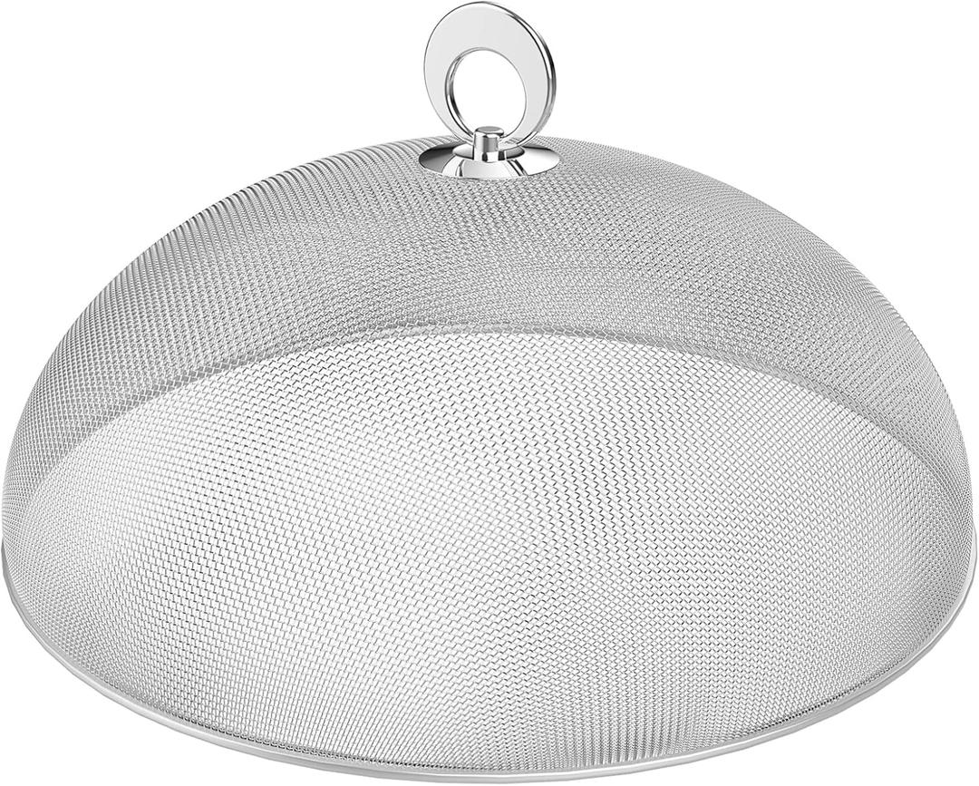Food Tents 1pc Mesh Food Cover, Stainless Steel Food Tent, Large Screen Food Cover, Metal Mesh for Indoor Outdoor Picnic Camping (15.7inch/ 40cm) Picnic Accessories