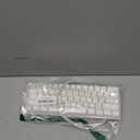 RK ROYAL KLUDGE RK61 Wireless 60% Triple Mode BT5.0/2.4G/USB-C Mechanical Keyboard, 61 Keys Wireless Mechanical Keyboard, Compact Gaming Keyboard with Software (Hot Swappable Red Switch, White)