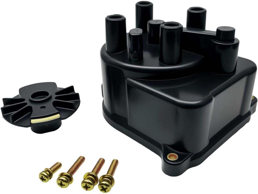 Ignition Distributor Cap and Rotor Kit Set 30102-P54-006 Compatible with 1998-2002 Accord 1992-2000 Civic 1994-1997 Civic del Sol 1997-2001 CR-V 1992-2001 Integra
