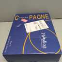 Physkoa Colored Champagne Flutes Set 6 - Glass Champagne Glasses with Multi Color,LeadFree Crystal Colorful Champagne Glasses for Birthday,Wedding,Bridal Shower