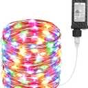 Joomer Fairy String Lights 66FT 200 LEDs Plug in Fairy Lights Indoor Copper Wire String Light DIY for Bedroom, Parties, Wedding, Christmas, Outdoor, Indoor Decoration (Multicolor, Non-Connectable)