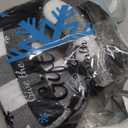 Winter Hat Scarf Gloves and Ear Warmer, Knit Warm Beanie Hat Touch Screen Gloves Long Knitted Plaid Scarf Set Gifts for Women (Black)