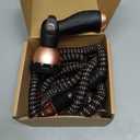 Pocket Hose 25 FT Copper Bullet Expandable Garden Hose w/10 Pattern Thumb Spray Nozzle AS SEEN ON TV 650psi 3/4 in Patented Lead-Free Ultra-Lightweight Solid Copper Anodized Aluminum