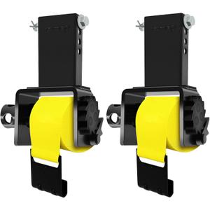 4 Pack Anti-Loss Trailer Stake Pocket Winch Flatbed Kit, Capacity 16,200 lbs Utility Flatbed Accessories, Include 4 inch Flatbed Winch Straps 30 Ft Yellow for 2x4 Stake Pockets